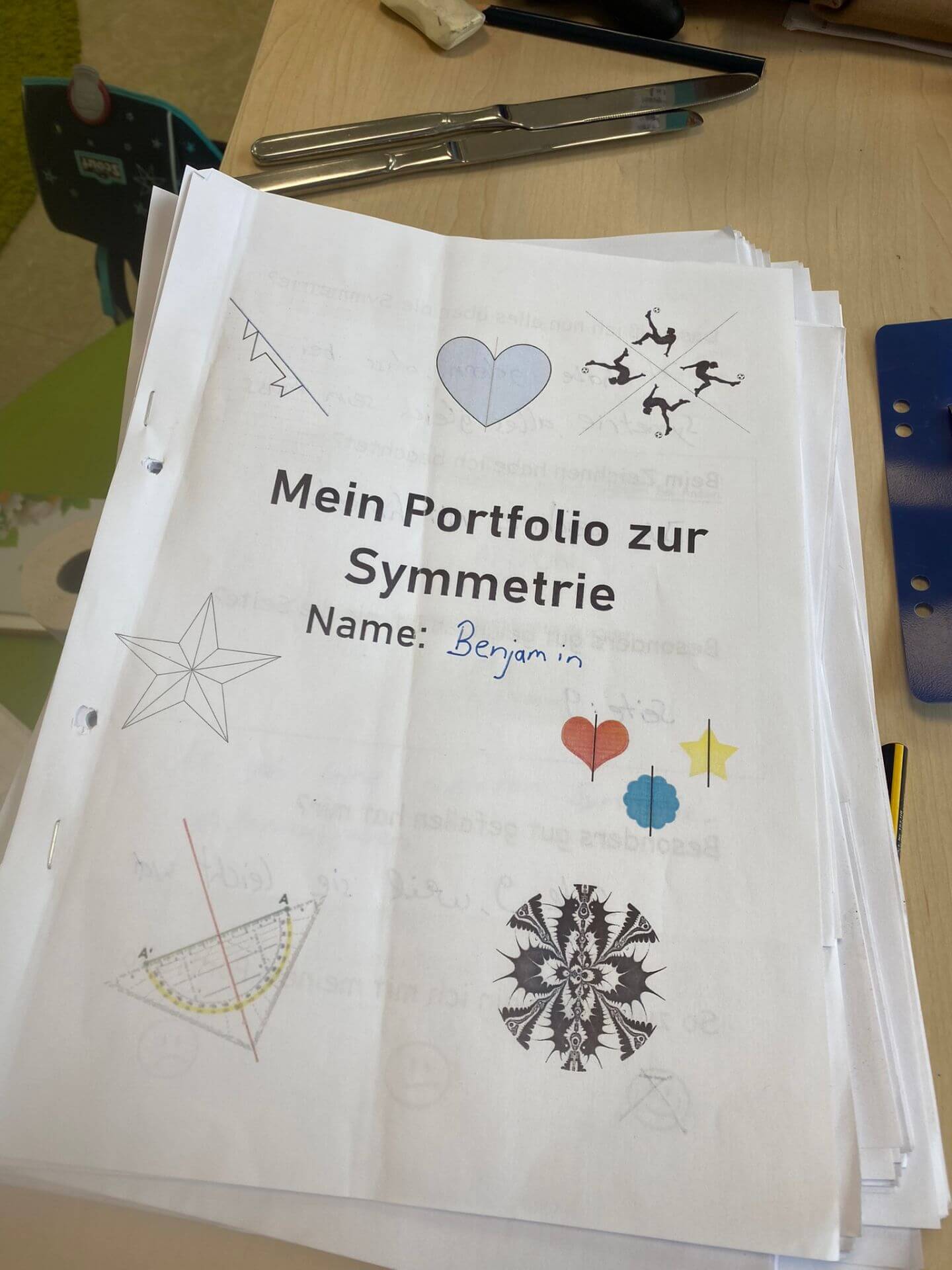 Portfoliomappe Symmetrie